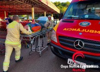 Motociclista sofre acidente após passar quebra-mola sem sinalização adequada na Av. Nacional 