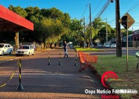 Motociclista sofre acidente após passar quebra-mola sem sinalização adequada na Av. Nacional 