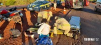 Siate socorre duas vítimas após queda de moto na Av. das Cataratas