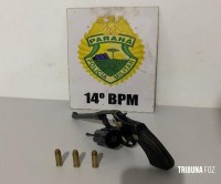 PM prende homem armado com revolver 38 que pretendia fazer assaltos próximo ao Shopping Catuai