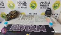 ROTAM realiza apreensão de drogas no Parque Independência em Medianeira
