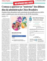 Começa a aparecer as "mutretas" dos últimos dias da administração Chico Brasileiro