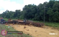 Acidente na BR-277 em Céu Azul deixa cinco pessoas feridas