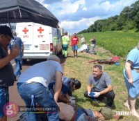 Acidente na BR-277 em Céu Azul deixa cinco pessoas feridas