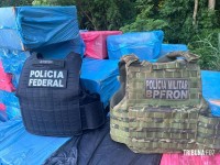 Policia Federal e PM apreendem 800 caixas de cigarros contrabandeados em São Miguel do Iguaçu