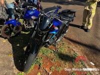 Motociclista fica ferido após colidir com caminhão de lixo em Foz do Iguaçu 