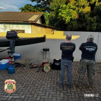 Policia Federal e ICMBIO prendem 4 pessoas que pescavam ilegalmente em Capanema