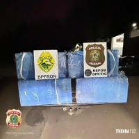 Policia Federal e BPFRON apreendem carregamento de baterias contrabandeadas no Rio Paraná