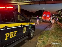 Motociclista é preso por embriaguez após colisão na BR-277 em Foz do Iguaçu