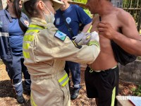 PM, SIATE E SAMU são mobilizados no Alto da Boa Vista após homem levar um tiro de espingarda de chumbinho no peito