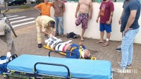 Motociclista fica gravemente ferido após colisão na Av. Javier Koelbel