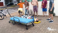 Motociclista fica gravemente ferido após colisão na Av. Javier Koelbel
