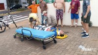 Motociclista fica gravemente ferido após colisão na Av. Javier Koelbel
