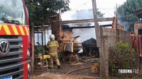 Incêndio deixa morador  desabrigado na Invasão do Bubas