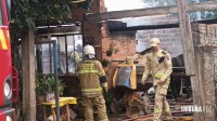 Incêndio deixa morador  desabrigado na Invasão do Bubas