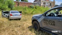 ROTAM recupera carro roubado na Vila Portes que estava abandonado no AKLP