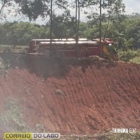 Defesa Civil e Corpo de Bombeiros contêm princípio de incêndio em distrito de Santa Helena