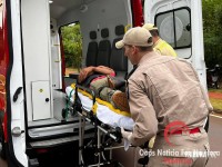Acidente entre duas motos no bairro Cidade Nova deixa dois feridos