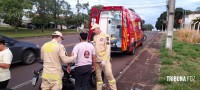 Siate socorre motociclista após colisão de duas motos na Av. Felipe Wandscher