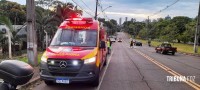 Siate socorre motociclista após colisão de duas motos na Av. Felipe Wandscher