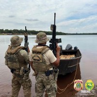 PF e PM apreendem meia tonelada de maconha no Lago de Itaipu