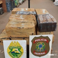 PF e PM apreendem meia tonelada de maconha no Lago de Itaipu