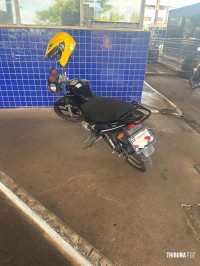 Moto com fundo falso é apreendida na Ponte da Amizade com 8,5 Kg de haxixe