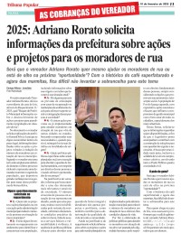 Vereador Adriano Rorato teria evoluído do café para a marmita