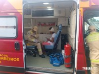Ciclista é socorrida pelo Siate após queda na Av. Morenitas