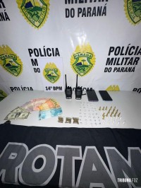 ROTAM prende três pessoas por tráfico de drogas no Bairro Ipê, em Medianeira
