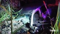 Acidente deixa dois mortos e dois feridos graves durante a madrugada em Foz do Iguaçu