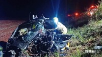 Acidente deixa dois mortos e dois feridos graves durante a madrugada em Foz do Iguaçu
