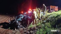 Acidente deixa dois mortos e dois feridos graves durante a madrugada em Foz do Iguaçu