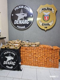 DENARC apreende 312,9 Kg de drogas em Foz do Iguaçu