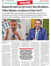 Depois de enterrar governo Chico Brasileiro, Nilton Bobato vai enterrar Enio Verri?