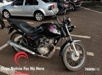 ROTAM recupera moto antes mesmo da dona saber que foi furtada. Abordado surta na hora da prisão 