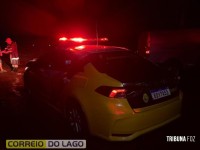 Veículo aquaplana e colide com caminhão na PR-495 em Santa Helena