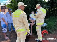 Casal fica ferido após acidente de trânsito no Bairro São Sebastião 