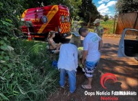 Casal fica ferido após acidente de trânsito no Bairro São Sebastião 