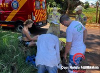Casal fica ferido após acidente de trânsito no Bairro São Sebastião 