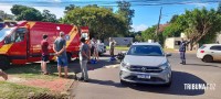 Motociclista fica gravemente ferido após colisão na Av. Felipe Wandscheer