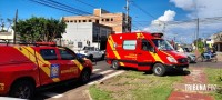 Motociclista fica gravemente ferido após colisão na Av. Felipe Wandscheer