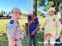 Homem é brutalmente agredido na marginal da BR-277, no Bairro Três Lagoas