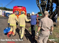 Homem é brutalmente agredido na marginal da BR-277, no Bairro Três Lagoas