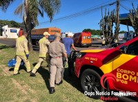 Homem é brutalmente agredido na marginal da BR-277, no Bairro Três Lagoas