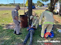 Homem é brutalmente agredido na marginal da BR-277, no Bairro Três Lagoas