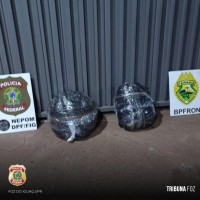 PM e PM localizam fardos de maconha tipo capulho nas margens do rio Paraná