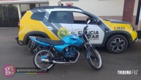 Motocicleta com escapamento irregular é apreendida e condutor sem CNH é notificado em Missal