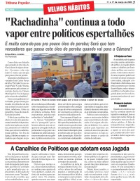 "Rachadinha" continua a todo vapor entre políticos espertalhões