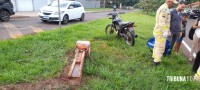 Motociclista é socorrido pelo Siate na Av. Javier Koelbel